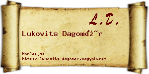 Lukovits Dagomér névjegykártya