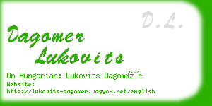 dagomer lukovits business card